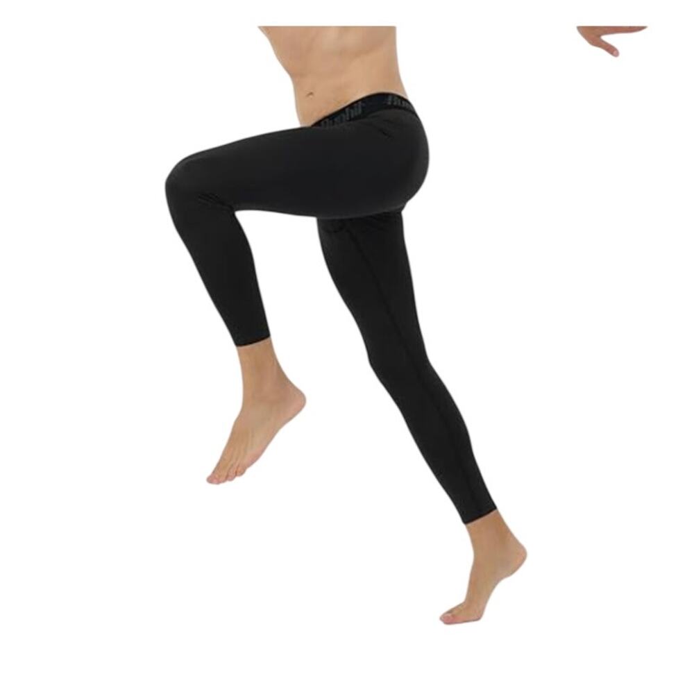Runhit Men's Large Black Compression Running Athletic Workout Tights - Picture 3 of 8
